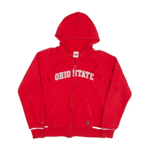 NIKE TEAM Ohio State USA Hoodie Red Full Zip Boys L - Picture 1 of 6