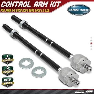 2Pcs Inner Side Steering Tie Rod End for Saab 9-3 2003 2004 2005 2006 L4 2.0L - Image 1 of 4
