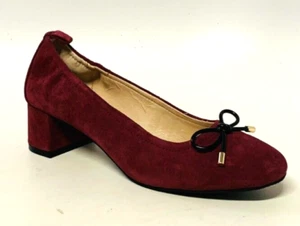 JACK ROGERS Women's Miranda Elastic Mid-Heel Pumps Bordeaux Sz 8.5 NEW - Picture 1 of 6
