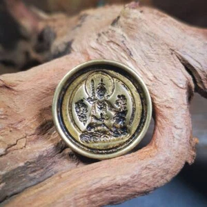 Gandhanra Old Tibetan Buddha Statue Tsa Tsa Mold,Guru Rinpoche,Padmasambhava - Picture 1 of 10