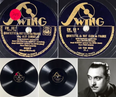Django Reinhardt, Combelle : Nuages / Les yeux noirs 78 rpm SWING SW. 88 EX+ - Photo 1/4