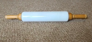 Antique White Milk Glass Rolling Pin Imperial Mfg Co Patented 1921 - Picture 1 of 9