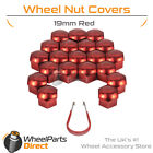 Red Wheel Nut Bolt Covers 19mm GEN2 For Subaru Impreza [Mk4] 11-16