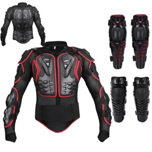 Full Body Motorcycle Armor Jacket Motocross Racing Spine Chest Protecto Gear - Picture 1 of 16