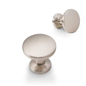 10 Pack Brushed Satin Nickel Kitchen Cabinet Knobs Solid Drawer Knobs Kitchen... - Picture 1 of 6