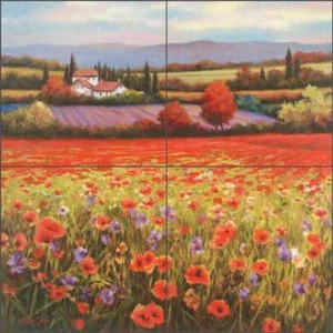 Tuscan Tile Backsplash T. C. Chiu Landscape Art Ceramic Mural EC-TC002 - Picture 1 of 7