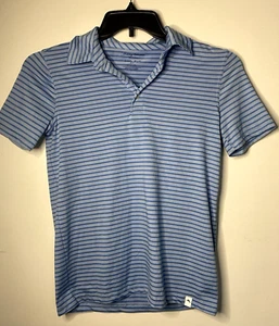 Tommy Bahama Active L 10/12 Purple White Striped Polo Short Sleeve Shirt Girls - Picture 1 of 6