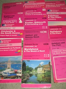 OS Ordnance Survey Landranger Maps - Southern England various editions  - 'vgc' - Picture 1 of 28