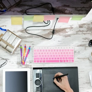 Film De Protection Contre La Poussière Étanche Peau Clavier Protecteur - Afbeelding 1 van 11
