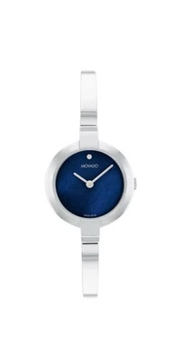Brand New Movado Ela Women’s Stainless Steel  25 mm Bangle Watch 0607727 - Image 1 of 4