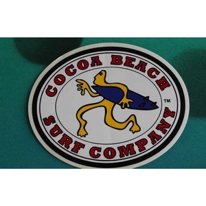 ADESIVO VINTAGE COCOA BEACH SURF CO. Florida tavole da surf SURF FUSION surf vintage - Foto 1 di 2