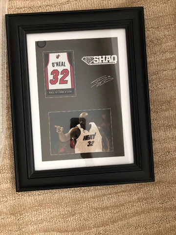 Miami HEAT Shaquille O'Neal Jersey Retirement Frame Cover