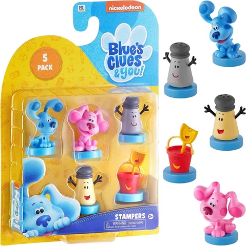 Blue's Clues Ink Stampers 5ct Mr Salt Mrs Pepper Shovel & Pail Magenta P.M.I Cover