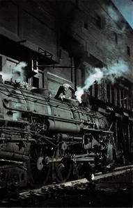 Servicing the Iron Horse, New York Central, Harmon NY Train Chrome Unposted PC - Picture 1 of 2