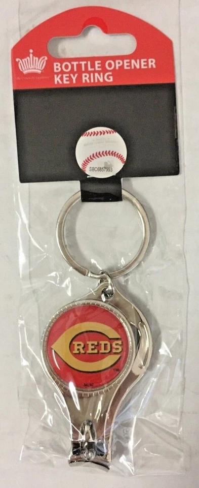 Cincinnati Reds MLB 3-IN-1 Keychain, Nail Clipper, Bottle Opener - Image 1 of 1
