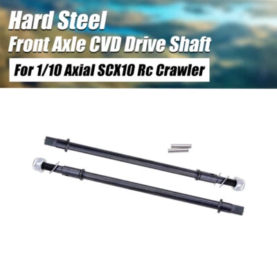 2PCS Hard Steel Rear Axle CVD Drive Shaft Dogbone for 1/10Axial SCX10 Rc Crawler - Image 1 of 4