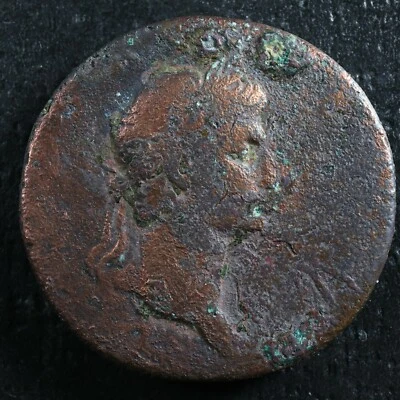 Augusto Sestercio 98 emisión de restitución bajo Nerva RIC 136 Sestercio Asia menor Foto 1 de 2