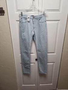 $270 APC Petite New Standard Button Fly Bleached Out Blue Jeans Mens Size 28 - Picture 1 of 9