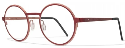 NEW BLACKFIN BF851 BAYLANDS COL.933 ROUND RED ON GOLD AUTHENTIC EYEGLASSES 49-21 - Image 1 of 4