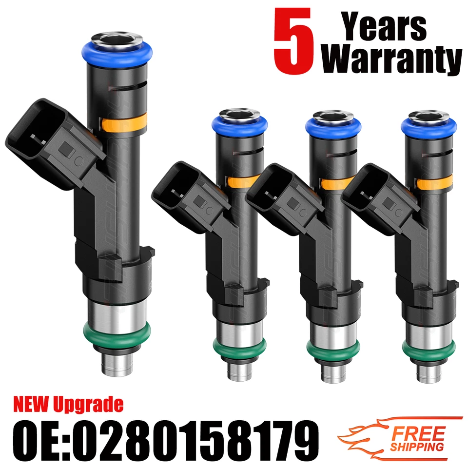 4x Fuel Injector For 2013 2014 2015 2016 2017 2018 2019 2020 Lincoln MKZ 2.0L I4 — 第 1/4 张图片