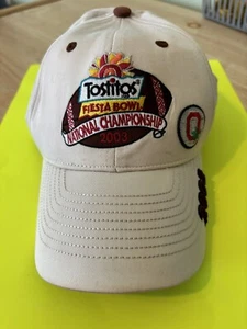 Mens Vtg New Era 2003 Tostitos Fiesta Bowl National Championship Strapback Hat - Picture 1 of 8