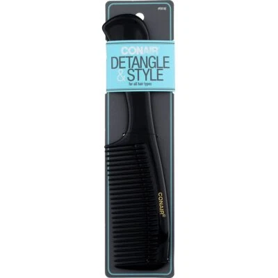 Conair Detangle & Style 8 3/4" Super Comb, Black, 1-Piece - Image 1 of 2