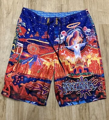 Pantalones Cortos Libélula Carlos Santana Álbum Arte Bañador Carga Bolsillo Talla 38 Foto 1 de 4