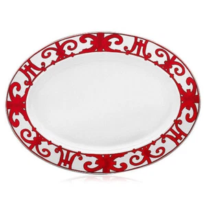 HERMES BALCON DU GUADALQUIVIR OVAL PLATTER SMALL #P011027P BRAND NIB SAVE$$ F/SH - Picture 1 of 4