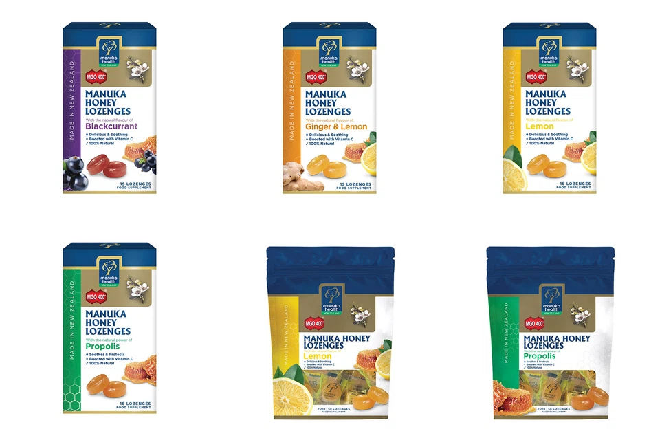 Manuka Health MGO Manuka Honey Lozenges - All Flavours - All Sizes - Image 1 of 1