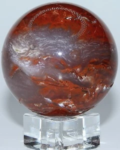 AAA Ágata Roja Brasileña Esfera / 1.87" (47.49 mm) / 5.00 oz (141.74 gr) 3519 - Imagen 1 de 19