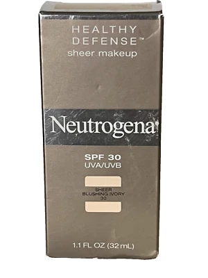 Neutrogena Healthy Defense Sheer Makeup, SPF 30, Sheer Blushing Ivory # 30 - Image 1 of 4