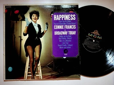 1967 Connie Francis Happiness Broadway Today Vinyl LP Record - Image 1 of 4