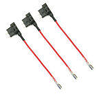 3Pack Car Vehicle Add-a-circuit Fuse Tap Adapter Cable Wire Medium Size 12V/24V