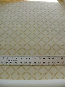 5Y SCALAMANDRE MEETING ST DIAMOND HISTORIC WALLPAPER CHAMOIS GOLD SINGLE RL 5Y - Picture 1 of 4