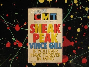 CMT Sneak Peak Vince Gill Forever On Mind Promo Single & Snippets Cassette Tape - Picture 1 of 3