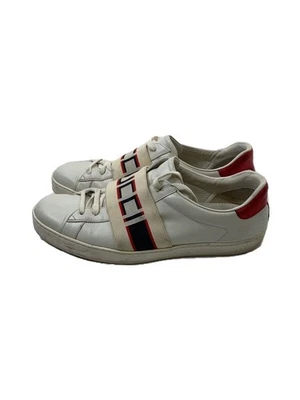 GUCCI low-top sneakers/size 9 US 9.5 white men's - Image 1 of 4
