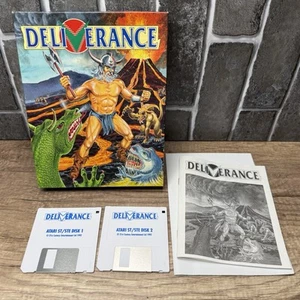 RARE! Deliverance - 21st Century Entertainment 1992 - Atari ST STE BIG BOX - CIB - Picture 1 of 13