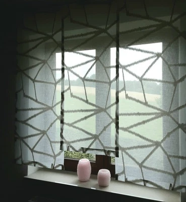 Schiebegardinen im 3 er Set creme - Bild 1 von 4