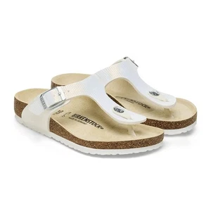 Sandalias Birkenstock Gizeh BS Niñas Blanco Claro Brillante 12M (30 EU) - Imagen 1 de 5