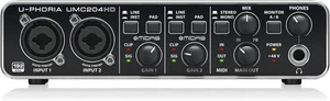 Behringer U-PHORIA UMC204HD Audiofili 2x4, 24 bit/192 kHz Audio USB/MIDI-Inter - Foto 1 di 2
