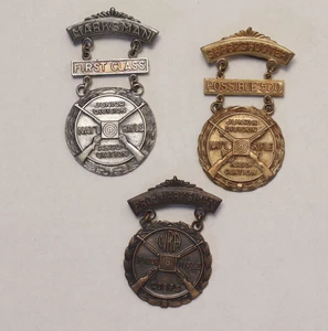 Lote de 3 medallas NRA Junior National Rifle Assoc Corps francotirador pro-marksman - Imagen 1 de 2