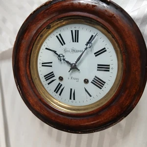 Antiguo Reloj de Pared FRANGY COLLEGIO FRANCIA LOUIS DEBIOL MADERA 1741 FIRMADO - Imagen 1 de 17