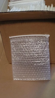 50 Pcs 7x8 Zip Lock Clear Bubble Wrap Bags for Shipping Packing Storage - Image 1 of 4