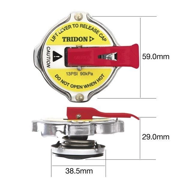 TRIDON Radiator Cap CA0750L fits Alfa Romeo 33 907A 1.7 16V  +more - image 1 of 1