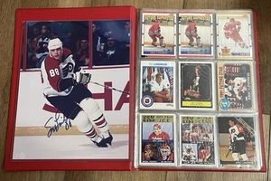 Eric Lindros handsigniertes signed Foto 8x10 mit Binder 88 Karten Rookies Inserts - Bild 1 von 10
