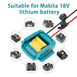 Battery Power Mount Connector Adapter for makita 18V Dock Holder with Wires - Picture 1 of 7