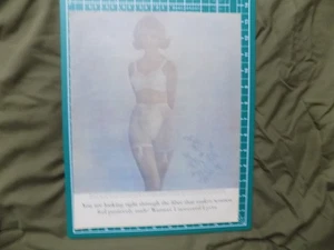 1962 PRINT AD WARNERS UNCOVERED LYERA ALMOST NUDE - Picture 1 of 1