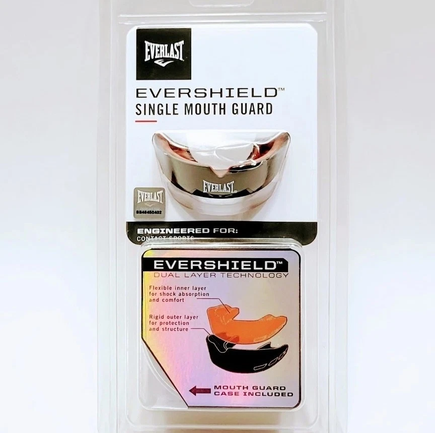 Protector deportivo Everlast Evershield de una sola boca tecnología de doble capa + estuche de transporte Foto 1 de 4