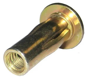 S25MG280 Steel PRE-BULBED Shank, Multi-Grip Rivet-NUT Gold ZINC Finish, 1/4-2... - Picture 1 of 2
