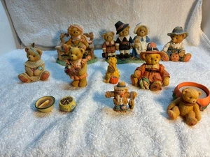 Enesco Cherished Teddies THANKSGIVING Figuren 11 Stück Priscilla Hillman - Bild 1 von 10